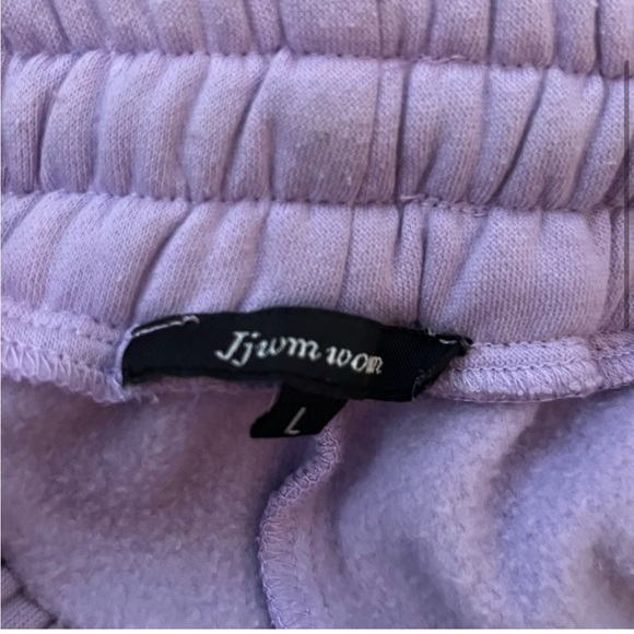 Purple matching sweat set jogger pants - Picture 3 of 4